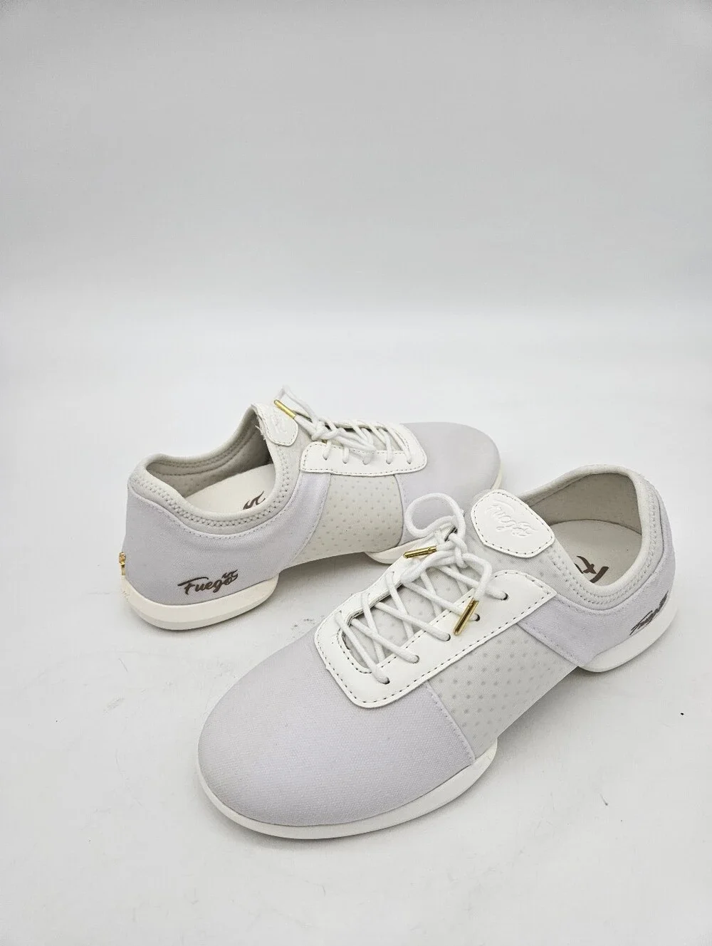 Fuego Split-Sole Womens Sneakers White Sz 7.5